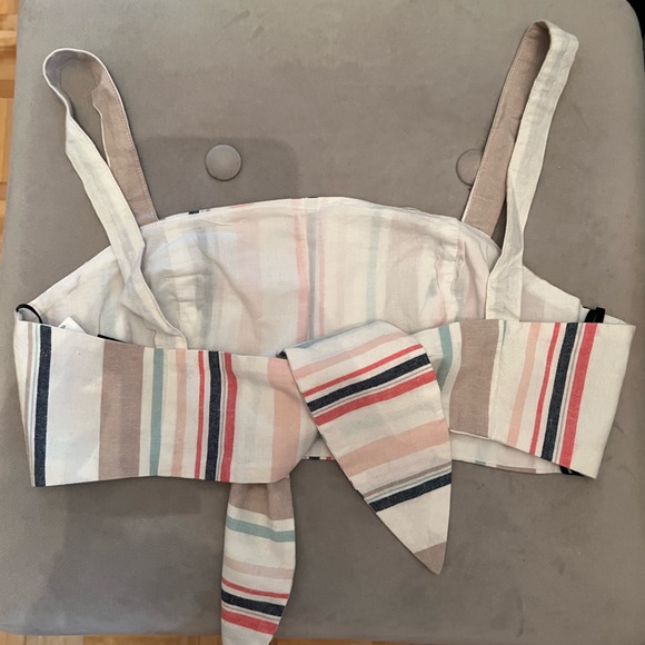SUMMERY STRIPED CROP TOP - Picture 2 of 2